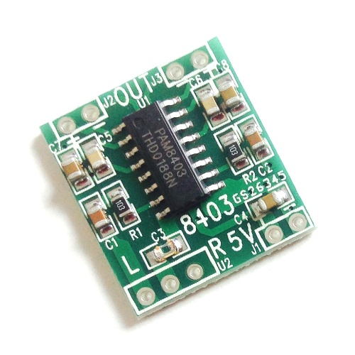 Stereo audio versterker module 2x3 W