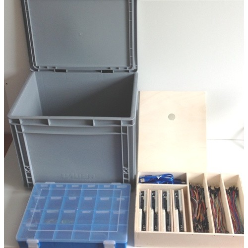 Basis Funduino practicumbox met 8 sets