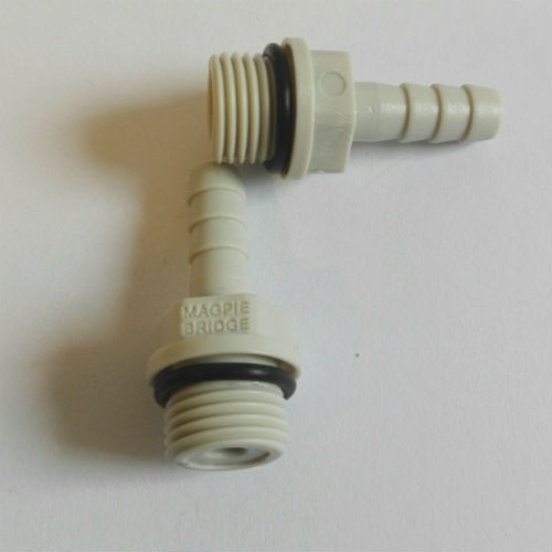 PVC slangpilaar 1/4" Bu. X 6mm. set 2sts.