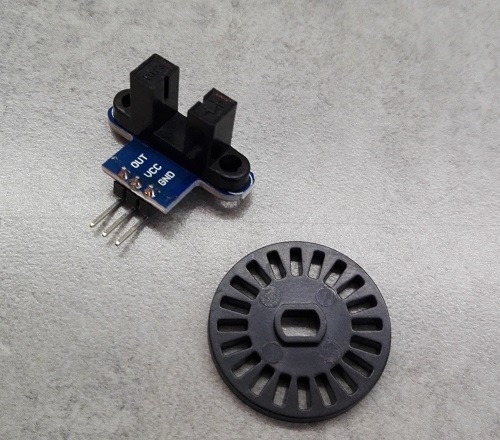 Lichtsluis Sensor Module met speedometerwiel
